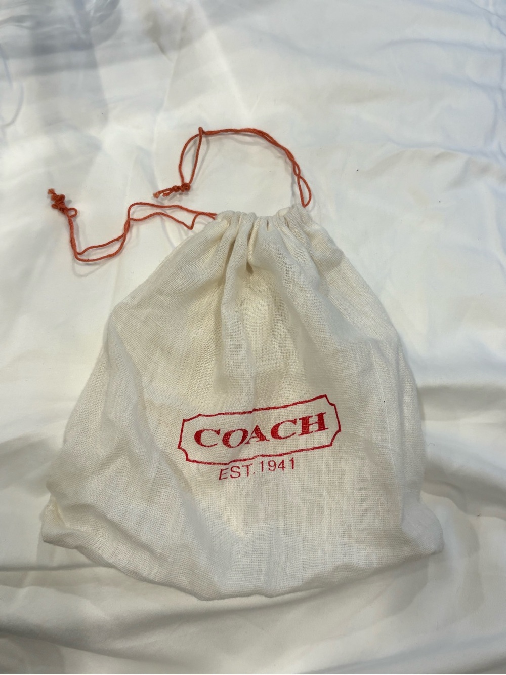 Coach Drawstring Dust Bag